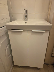 Photo de galerie - Montage et pose meuble vasque 