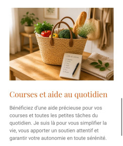 Photo de galerie - Courses et aide au quotidien