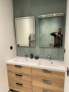 Photo de galerie - Rénovation complète de salle de bain à lyon
