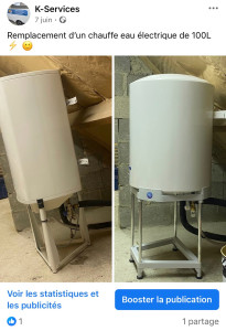 Photo de galerie - Remplacement ballon d’eau chaude