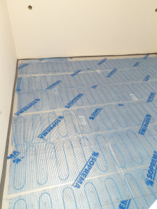 Photo de galerie - Pose du chauffage au sol électrique 