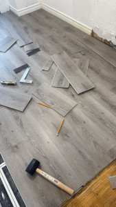 Photo de galerie - Pose de parquet - Revêtement de sol