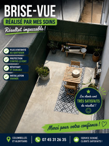 Photo de galerie - Réalisation de brise vu 