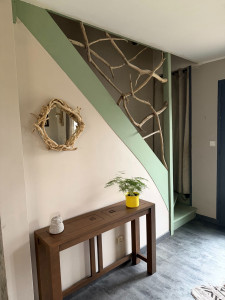 Photo de galerie - Rénovation escalier bois flotté