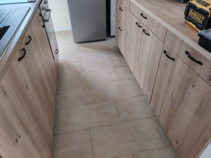 Photo de galerie - Réalisation cuisine / carrelage sol