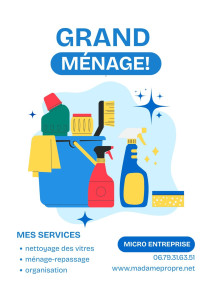 Photo de galerie - Flyer ménage