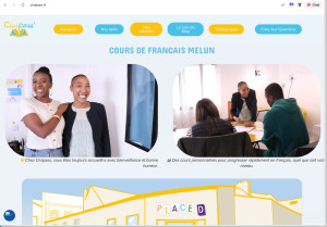 Photo de galerie - Voici un site web avec une plateforme de formation pour cette entreprise Civipass qui oeuvre pour la formation des étrangers et autres minimas sociaux