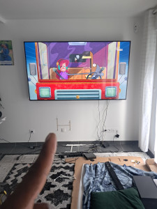 Photo de galerie - Instalation tv mural
