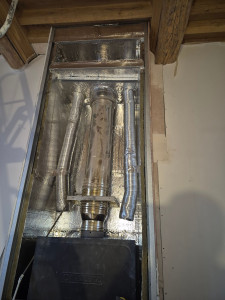 Photo de galerie - Installation cheminée 