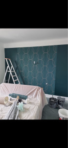 Photo de galerie - Pose papier peint 