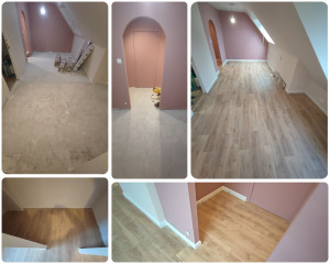 Photo de galerie - Pose de parquet - Revêtement de sol