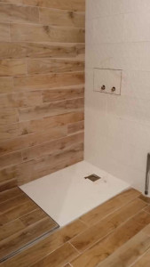 Photo de galerie - Transformation d une salle de bains avec baignoire pour une douche