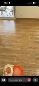 Photo de galerie - Carrelage imitation parquet 