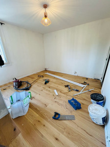 Photo de galerie - Pose parquet 