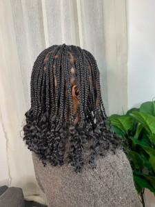 Photo de galerie - Carré braids - cheveux Afro 