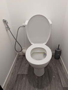 Photo de galerie - Installation douchette WC 