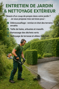 Photo de galerie - Disponible pour prendre soin de votre jardin travail propre et soigné