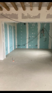 Photo de galerie - Travaux de plâtrerie 