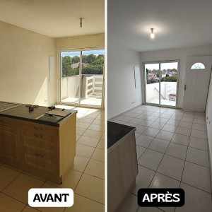 Photo de galerie - Rénovation d'un appartement en peinture