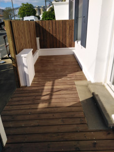 Photo de galerie - Terrasse et clôture bois 