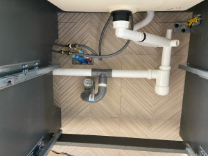 Photo de galerie - Remplacement d’un meuble simple vasque par un double vasque