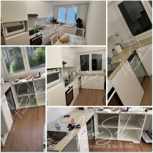 Photo de galerie - J'ai entièrement monté ma cuisine IKEA, en assemblant tous ses éléments, du début à la fin, avec soin et précision.