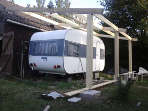 Photo de galerie - Réalisation d'un carport sur mesure