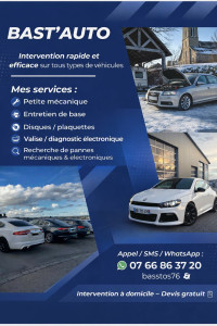 Photo de galerie - Mécanique auto à domicile – diagnostic / freins / entretien etc…