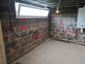 Photo de galerie - Aménagement d'une cuisine et implantation des lignes électriques 