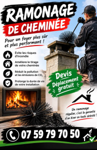 Photo de galerie - Ramonage cheminée