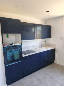 Photo de galerie - Cuisine bleu 