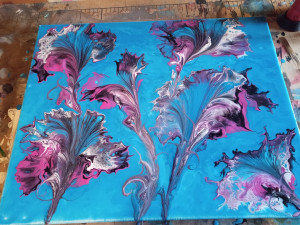 Photo de galerie - Peinture acrylique sur toile 