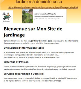Photo de galerie - Site de votre jardinier à domicile et informations prix, services et cesu.