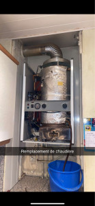 Photo de galerie - Dépannage, entretien et remplacement Chaudière, chauffe-eau à Gaz et ballon d’eau chaude