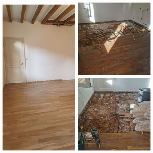 Photo de galerie - Pose de parquet - Revêtement de sol