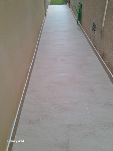 Photo de galerie - Après le dalle béton pose et finition carrelage 