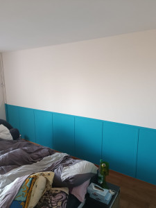 Photo de galerie - Suite du mur  de 2 teinte différentes 