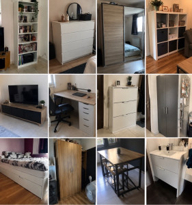 Photo de galerie - Plusieurs montage meubles en kit