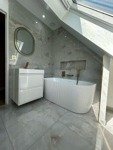 Photo de galerie - Magnifique salle de bain rénovation de À à Z 