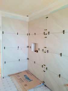 Photo de galerie - Pose carrelage 60x120
