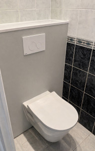 Photo de galerie - Pose d un wc suspendu 
