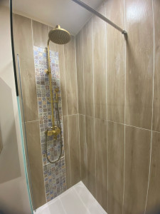 Photo de galerie - Pose carrelage salle de bain 