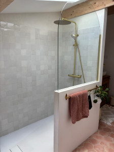 Photo de galerie - Pose de tomettes et zelliges 