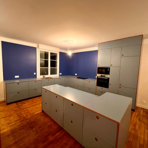 Photo de galerie - Pose de cuisine : Plans & Façades en cube