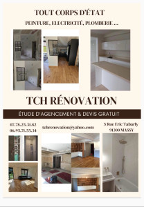 Photo de galerie - Je peux également vous proposer les services de mon mari dans la rénovation d'intérieur tout corps état ( pose de cuisine-pose de salle de bain-peinture-carrelage-electricité-plomberie)