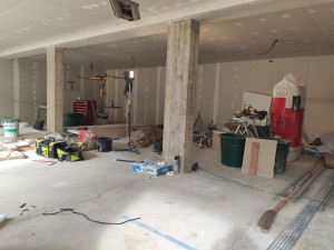 Photo de galerie - Habillage en placo rénovation d'un garage en appartement 100m2