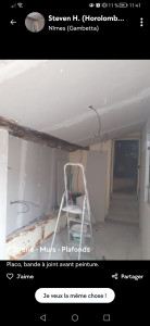 Photo de galerie - Bande à joint en cours 