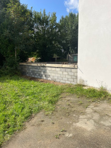 Photo de galerie - Réalisation d’un mur de jardin 