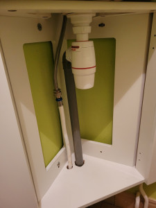 Photo de galerie - Pose d’un lave main