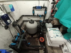 Photo de galerie - Pose d'un système sel avec reprise complète de la canalisation de refoulement 